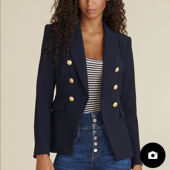 Veronica beard black blazer gold buttons Clearance